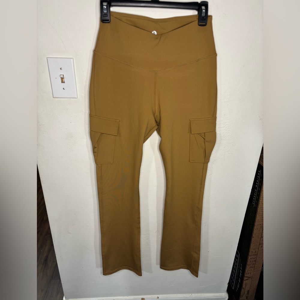 Brown Cargo Leggings